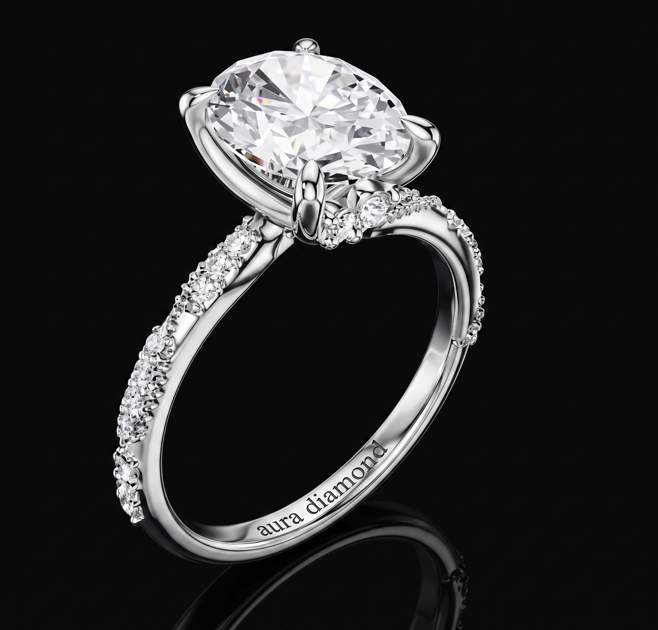 2.75 Karat Lab Grown Oval Pırlanta Yüzük (14 ayar 2.8Gr altin)