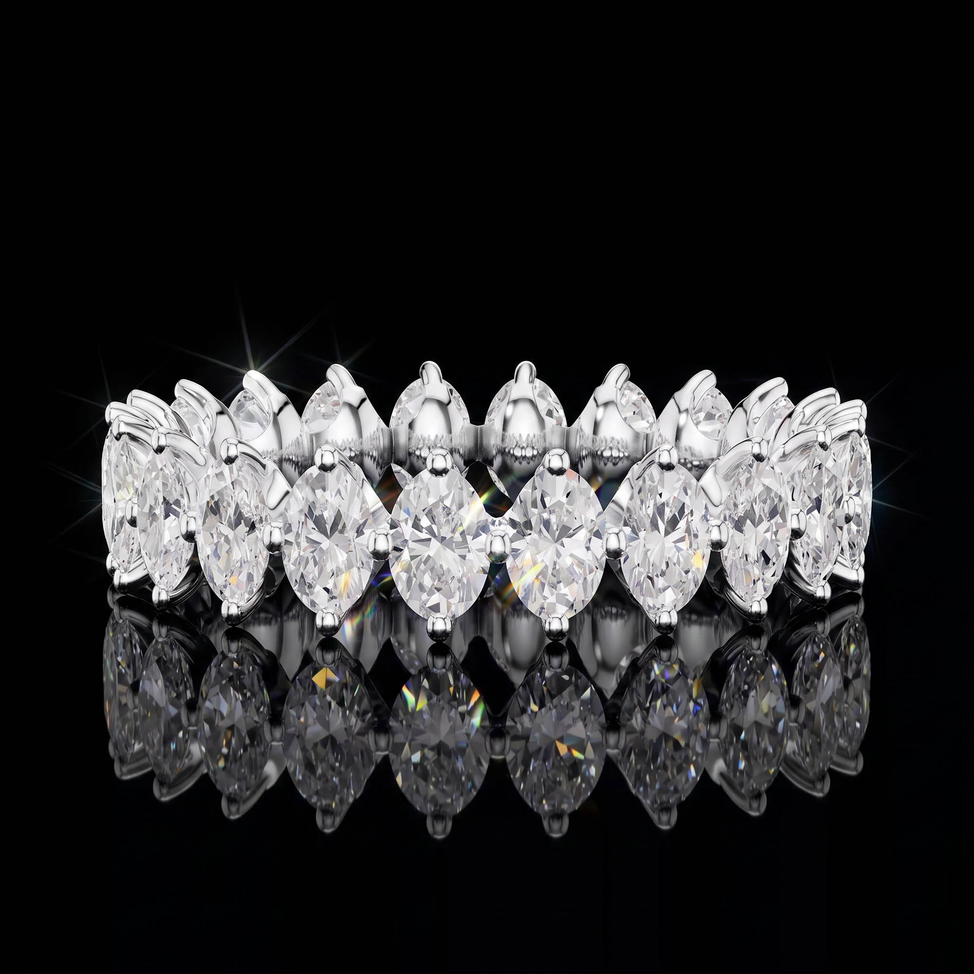 Aura 1,66 Karat Dikey Oval Kesim CVD Pırlanta Lab Grown Tamtur Yüzük    (14 ayar 1.36Gr altin)